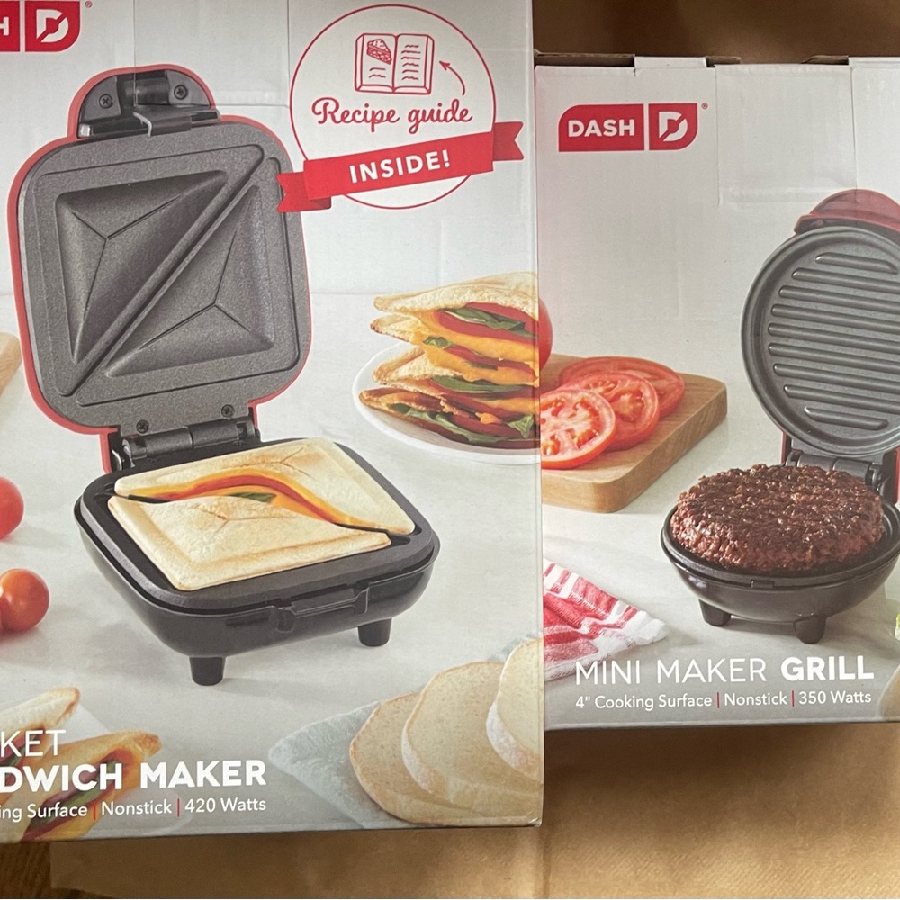 Dash Mini Maker Grill & Pocket Sandwich Maker